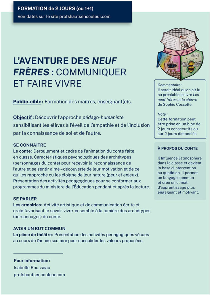 affiche formation 9 frèeres